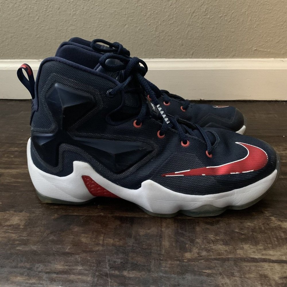Nike LeBron 13 USA Shoes - Size 6.5Y Kids / 8 W